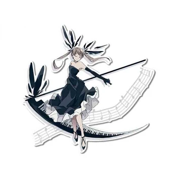 Creative Fine Decal Soul Eater MAKA ALBARN черна рокля хладилник карикатура аниме кола стикер RV карикатура прозорци Decal Kk13 * 12cm