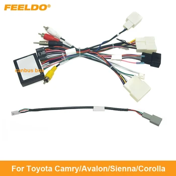 FEELDO Car Audio Android 16Pin кабелен адаптер с канбус за Toyota Camry (2018 +) / Avalon(2019+)/Sienna(18-20)/Corolla(2020
