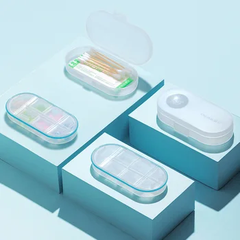 CHAHUA преносима медицинска кутия със седем отделения с голям капацитет висококачествена кутия за съхранение на лекарства за пътуване Домакински продукт