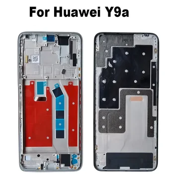 За Huawei Y9A Средна рамка Предна рамка Преден корпус Рамка Шаси Лицева плоча Резервни части FRL-22 FRL-23 FRL-L22 FRL-L23