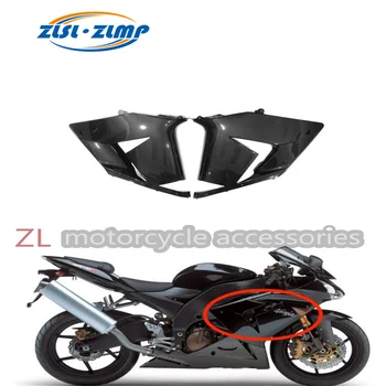 За Kawasaki ZX 10R 2005 2006 Горна обвивка горна странична плоча капак мотоциклет диск плоча капак преден панел Боядисани въглеродни влакна