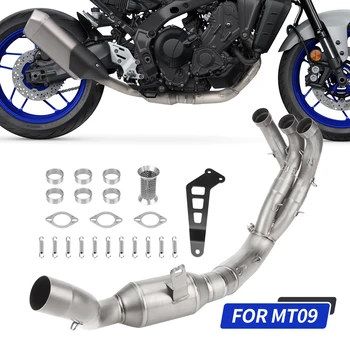 Изпускателна тръба за мотоциклети За Yamaha MT09 header 2020-2022 титанова сплав Мотоциклет изпускателна система приплъзване на връзка тръба