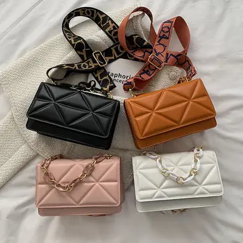 Мода Малки дамски чанти за рамо PU кожа Crossbody чанти за жени 2023 тенденция дизайнер чанти мобилен телефон чанта