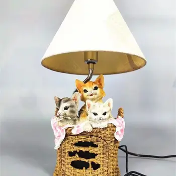 Сладка котка Животно Настолна лампа с високоговорител Декорация Вътрешна декорация на дома Декорация на работния плот Декорация