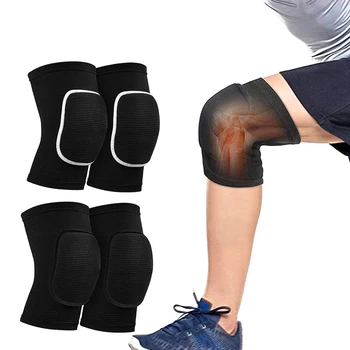 1 чифт гъба наколенки спортни танци коляното подложки фитнес подкрепа баскетбол волейбол възглавница въздействие удебелени крака топло