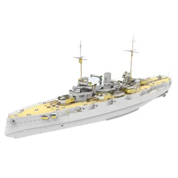 1/200 Насау боен кораб модел комплект дистанционно управление военен кораб модел комплект DIY ръчно изработени RC кораб модел събрание комплект играчка