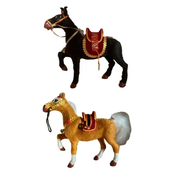 Ревящ кон фигура декор животински фигурки коне форма миниатюри кон модел