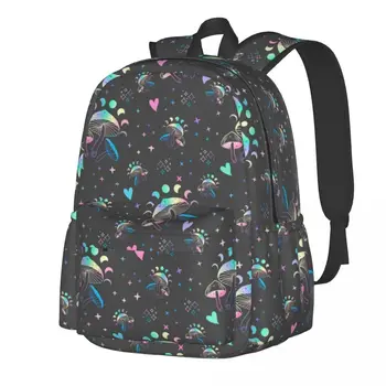 Цветна гъбена раница Гъби Garden Moon стилни раници Teen Колоездене трайни училищни чанти Цветна раница