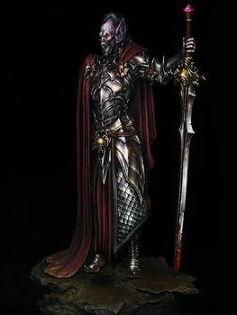 Смола Фигура 1/24 древен офицер стои с меч Модел Unassambled Небоядисана фигура Строителен комплект