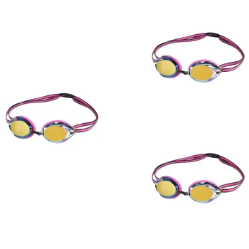 3X Унисекс очила за плуване за възрастни против мъгла Водоустойчиви без течащи очила за плуване