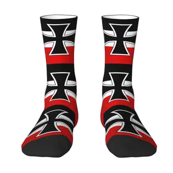 Harajuku Знаме на Германската империя Чорапи Мъже Жени Топли 3D отпечатани спортни футболни чорапи