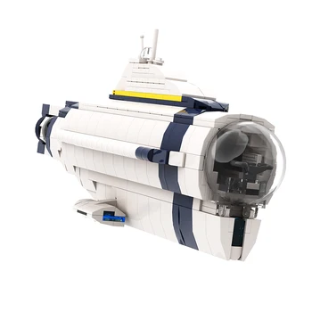 MOC Разгледайте дълбоководните бойни кораби Treks Cyclopsed подводница Building Block Set Подводна игра Модел Тухлени играчки Детски подарък