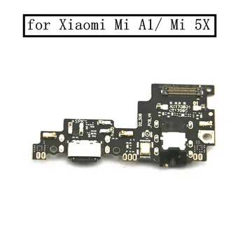 за Xiaomi Mi A1 Mi 5X USB зарядно порт Dock конектор PCB съвет лента Flex кабел + жак за слушалки аудио порт за зареждане на слушалки