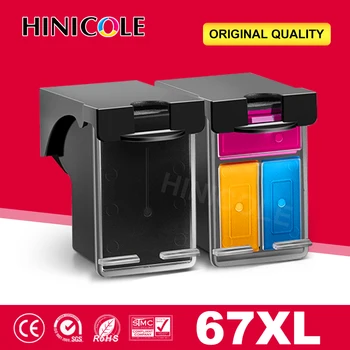 HINICOLE 67 XL Съвместима касета с мастило за HP 67XL Envy 4140 4152 4155 4158 1225 2732 2752 1225 2774 6052 6055 принтер
