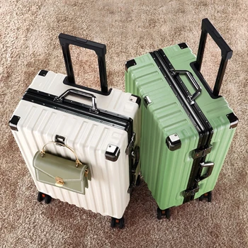 Plane багаж 26 инча пътуване куфар женски нов износоустойчив може да седи силен издръжлив дебел багаж мъжки дръпнете прът количка кутия