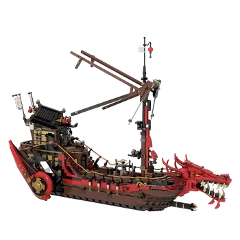Gobricks MOC Пиратски капитан Содо UCS Destinys Bounty Инструкции Модел градивни блокове Класически нинджа дракон лодка тухли ToyGift