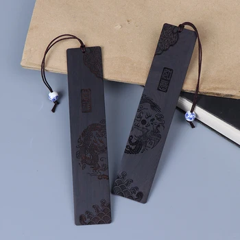 китайски стил ретро отметки абанос сандалово дърво качество, изящно издълбани висококачествени канцеларски отметки