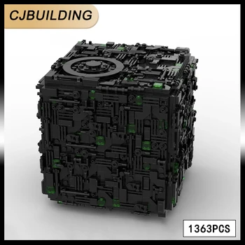 1363pcs MOC Borg Cube Assembly UCS Scale Building Blocks Space Series Образователни творчески колекционери Играчки Подаръци MOC-112646