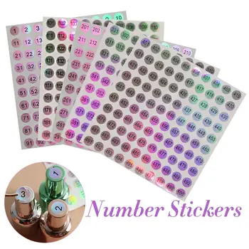 1-500 Водоустойчив номер стикер етикет маркиране номериране маникюр инструмент самозалепващ цифров стикер Скрапбукинг DIY занаят