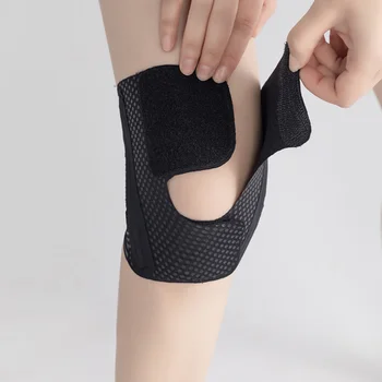 Тънки подложки за подкрепа на коляното Еластични подложки за коляното Нараняване на артрит на краката Копринена превръзка на коляното ръкав за фитнес бягане колоездене