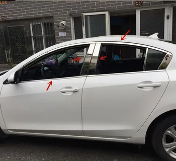 За Mazda 3 2010-2015 декоративна лента за прозорци от неръждаема стомана Аксесоари за кола против надраскване