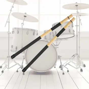 Bamboo Drumsticks 15.75 инча Дължина Гладки ръкохватки Барабанни пръчки създават лек звук за акустично изпълнение на рок групата