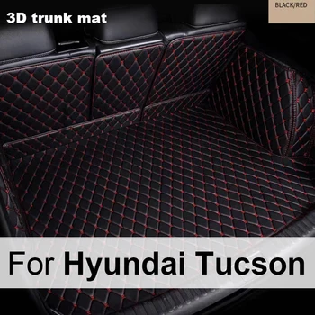 Автомобилна стелка за багажник за Hyundai Tucson 2016 2017 2018 2019 2020 Багажник Мат Задна багажник Liner Cargo Етаж Килим Аксесоари за кола
