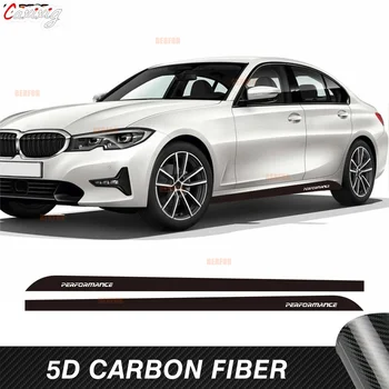 За BMW Серия 6 F06 F12 F13 M6 640 650 M Стикери за производителност Странични ивици на вратата на автомобила Пола Carbon Fiber Vinyl Decals Аксесоари