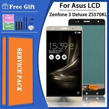 Super AMOLED ZS570KL екран за Asus Zenfone 3 Deluxe ZS570KL LCD Z016D, Z016S дисплей сензорен екран дигитайзер събрание
