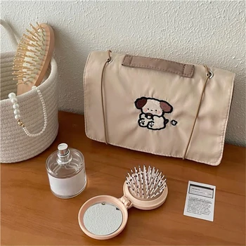 Голям капацитет козметична чанта найлон водоустойчив и издръжлив лек дизайн карикатура преносими сменяеми козметични чанта животински печат