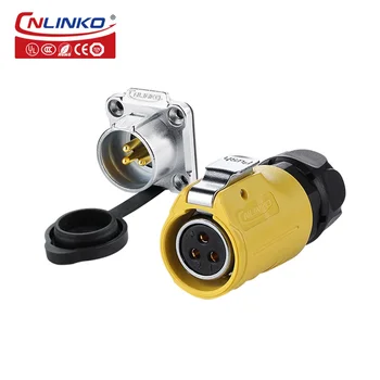  CNLINKO LP20 водоустойчив IP67 3-пинов захранващ конектор 20A мъжки женски панел Plug Socket