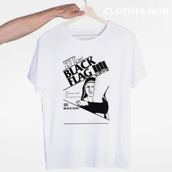 Black Flag Punk Rock Band Хенри Ролинс големи барове тениска O-образно деколте къси ръкави лято случайни мода унисекс мъже и жени Tshir