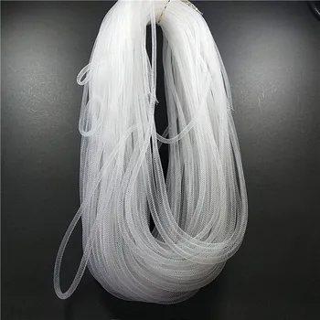  4mm / 8mm / 10mm / 16mm полиестерна коса конска мрежа плитка тръбна лента за използване при направата на шапки Fascinator/Craft /Сватбена рокля Sewin