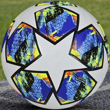 Издръжлива мека кожа футболна футболна топка Официален размер 5 Безшевни отборни мачове Група Футбол Тренировъчна игра