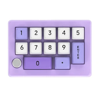 HOT-13 Key Macro Programmable Hot Swappable Mechanical Switch 7 Color RGB Light Gaming Mini Keyboard Цифрова клавиатура Purple