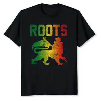 NEW LIMITED Реге лъвът на Юда Rastafari ретро дизайн подарък идея тениска