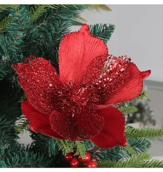 25cm симулирани коледни цветя Коледа външни декорации сватбено тържество доставки Nordic Home декор празнична DIY орнамент