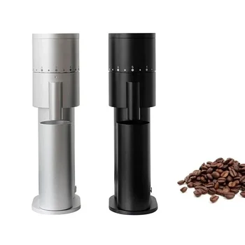 48mm Мини електрически Burr еспресо кафемелачка преносим калай покритие конична Burr USB кафемелачка единична доза регулируема
