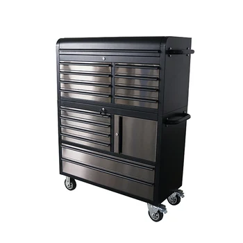 Най-добър избор продукти 14 чекмеджета инструмент количка Топ гърдите кутия подвижен шкафове с инструменти