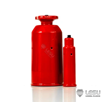 LESU аксесоари Метален червен пожарогасител резервна част за 1/14 RC хидравличен багер DIY товарач камиони превозно средство кола TH22902
