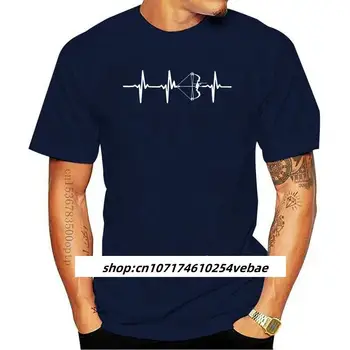 Нова 2023 мода T Shirt мъже Heartbeat стрелба с лък тениска с лък за стрелци
