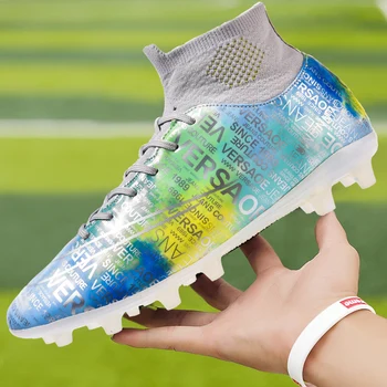 Hot Продажба Мъжки футболни клинове Футболни обувки на открито Футбол Тренировъчни ботуши за мъже Дамски футболни обувки Шипове Футболни обувки